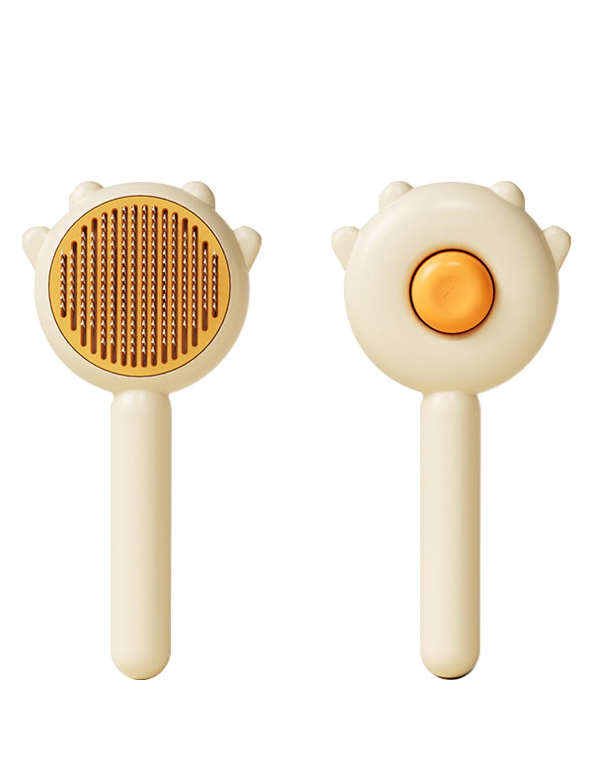 Mrsxxnty Cat Brush Dog Brush With Release Button For Shedding, Self Cleaning Cat Comb Hair Brush For Indoor Cats, Dog Deshedding