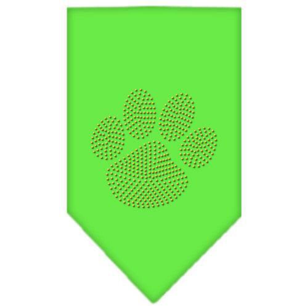 Pet and Dog Bandana Rhinestone, "Paw Gold" Cocoa Small
