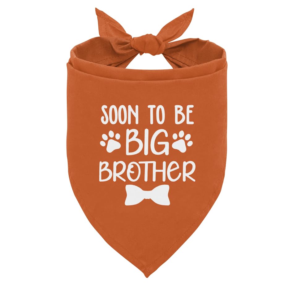 Soon To Big Brother Dog Pregnancy Announcement Shirt - Big Dog Bandana & Scarf (B6)