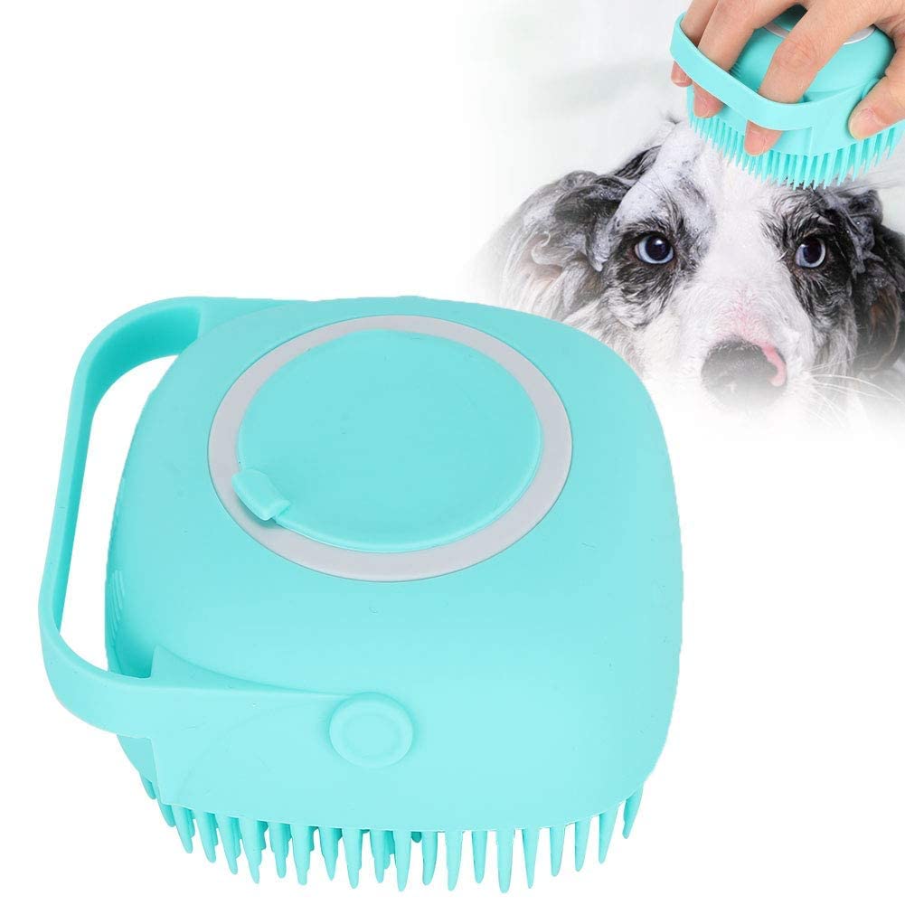 Momittle Dog & Cat Bath Brush, Soft Silicone, Multi Color, Suitable For Dogs (Labrador, German Shepherd, Golden Retriever), Cats