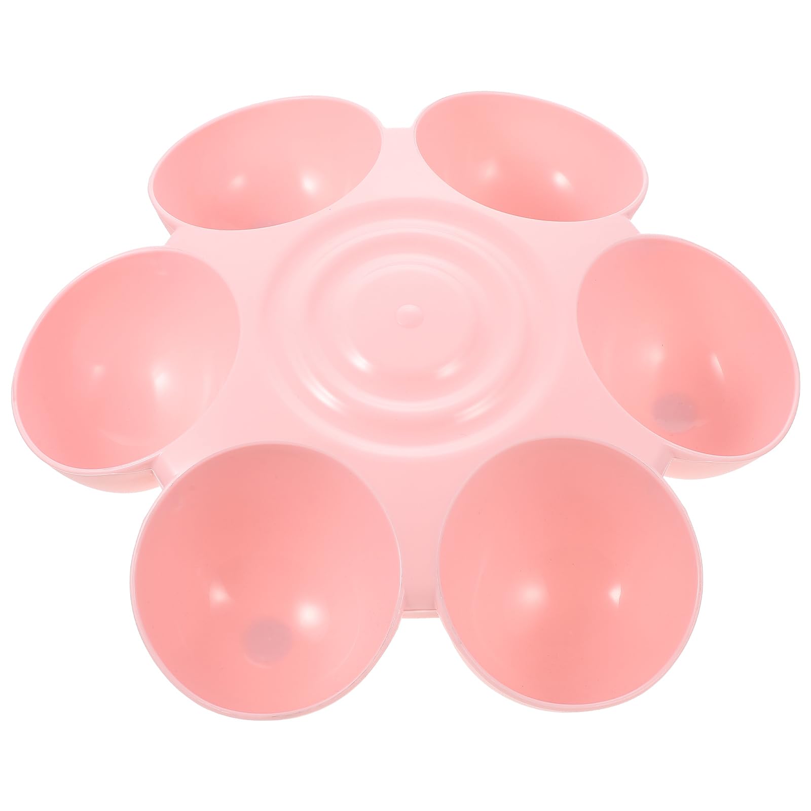 Hemobllo Multipurpose Pet Feeding Bowl, Flower-Shaped Plastic Cat Feeder, Non-Slip Dog Treats Dispenser, Easy to Clean, Suitable