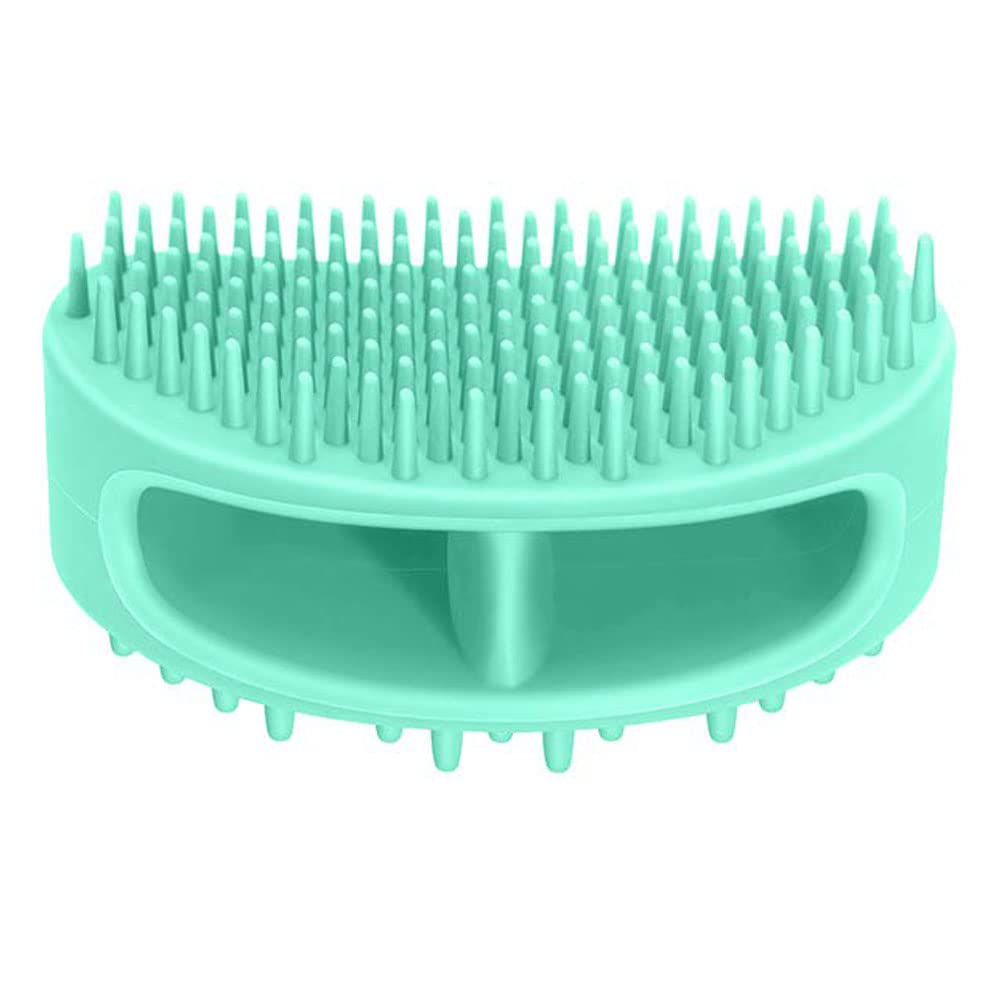 Famobest Dog Brush & Cat Brush, Soft Silicone Dog Grooming Brush, Pet Bath & Massage Brush For Cats And Dogs With Short Or Long Hair, Cat Slicker Shedding Hair Brush For All Pet Sizes Teal