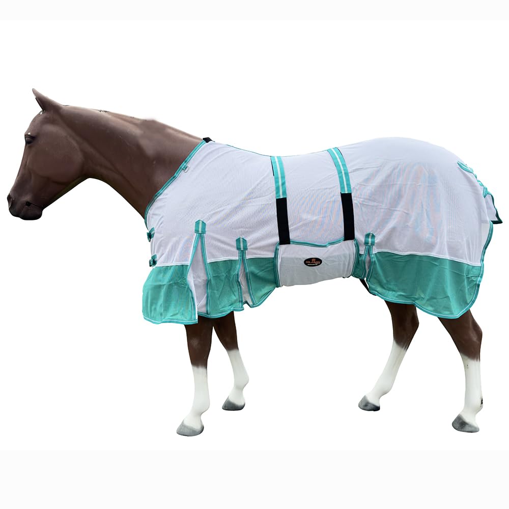 HILASON Horse Fly Sheet - Summer Spring UV Protection Mesh Bug Mosquito FlySheet for Horses | Fly-Sheet
