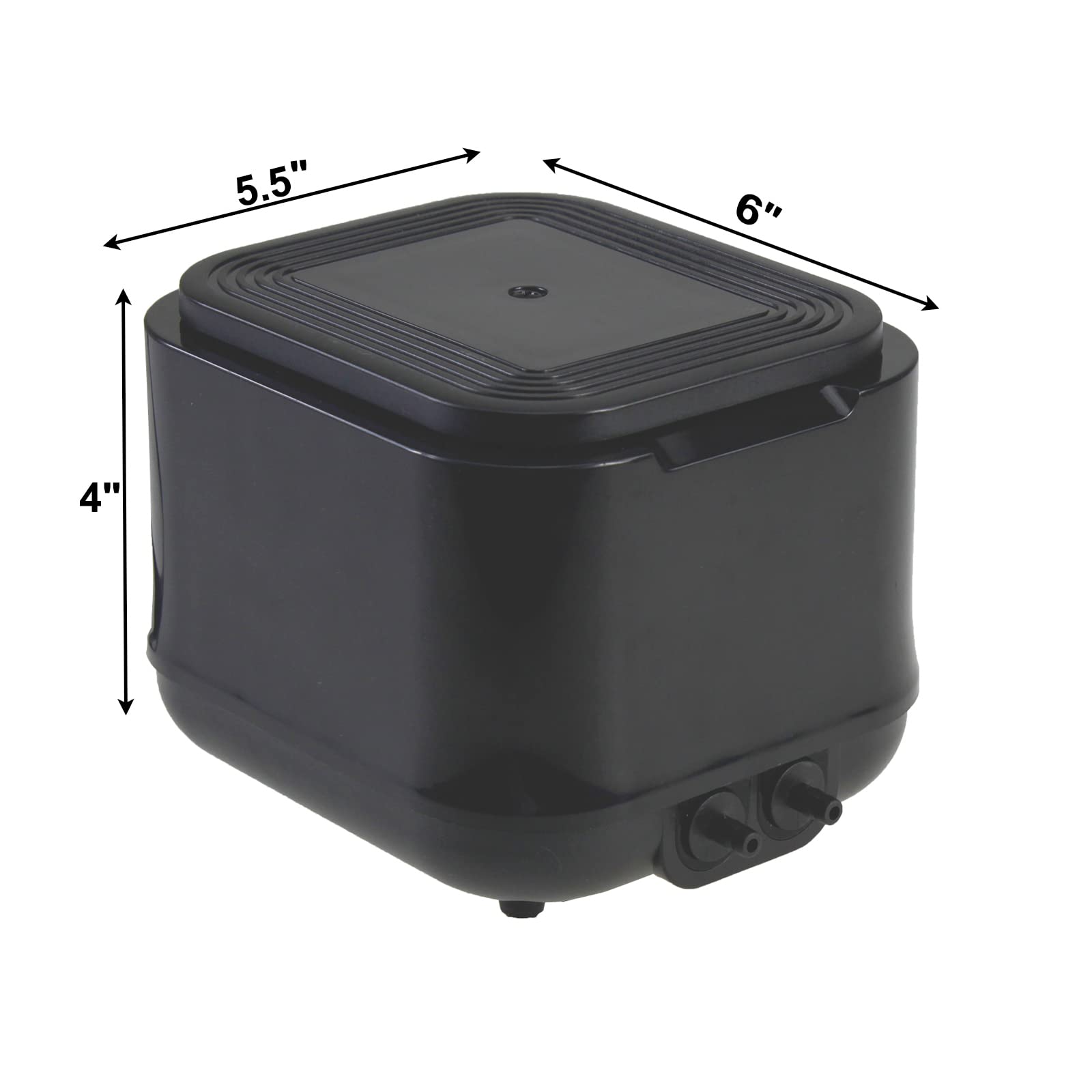 Aquaneat Powerful Aquarium Air Pump, 250Gph, 10W, Dual Outlets, For Up To 300 Gallon Fish Tank, Super Quiet Oxygen Aerator With Gang Valves, Adjustable Hydroponic Air Bubbler Pump