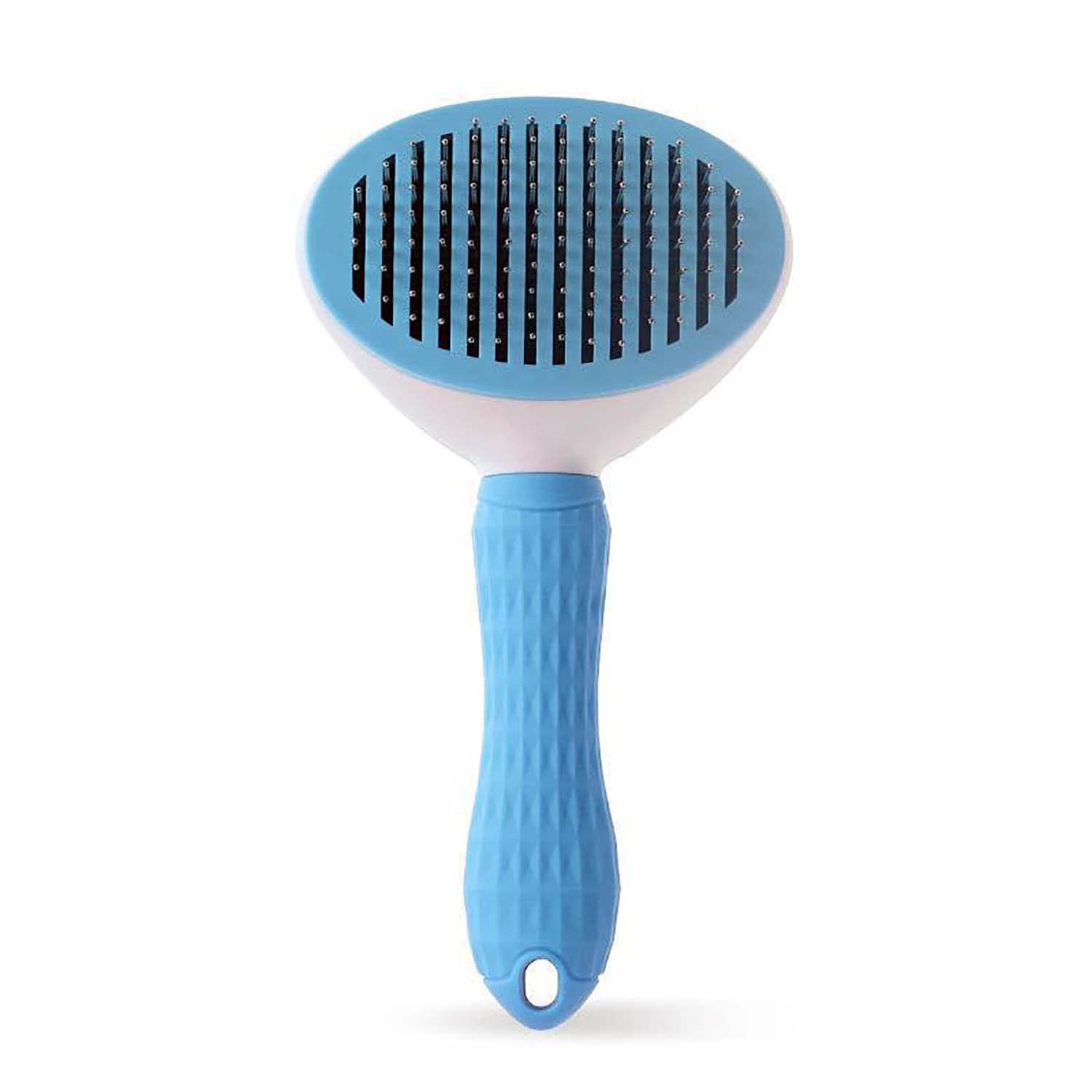 Lumevo Dog & Cat Hair Brush | Undercoat Deshedding Tool | EasyToUse Pet Grooming Brush For Loose Fur, Dirt, Dandruff, Ticks & 