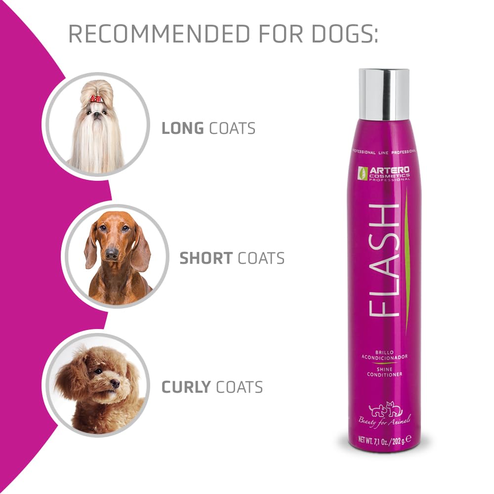 Artero Cosmetics Flash Nutritive Shine Conditioner For Dogs 7.1 Oz