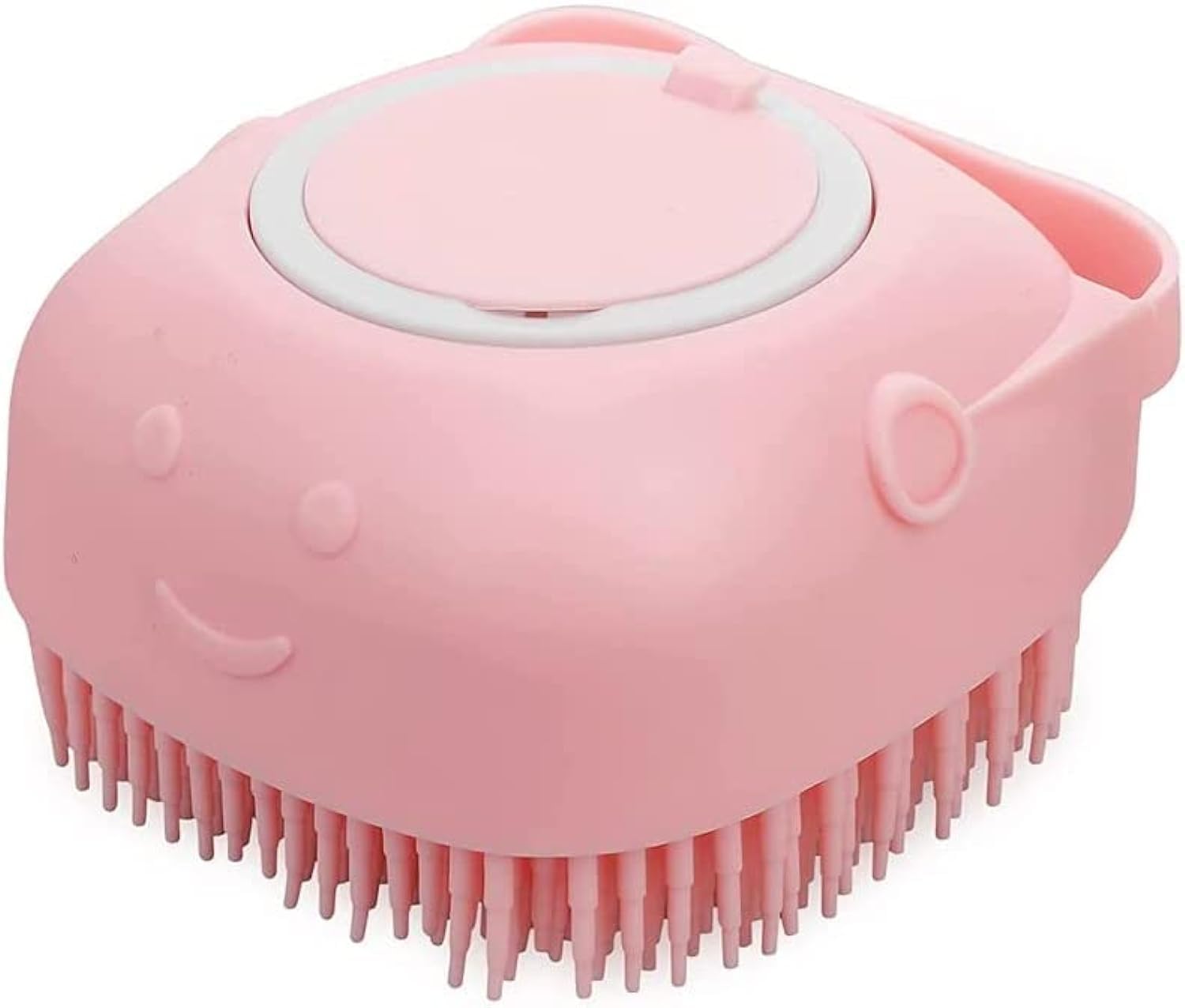 Cuvly Dog Bath Brush Body Scrubber Shampoo Dispenser Remover For Shower Bathing And Soft Silicone Brushes For Pet Puppy Dogs Cat