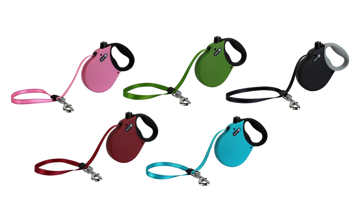 Alcott Adventure Retractable Leash, Small, Green