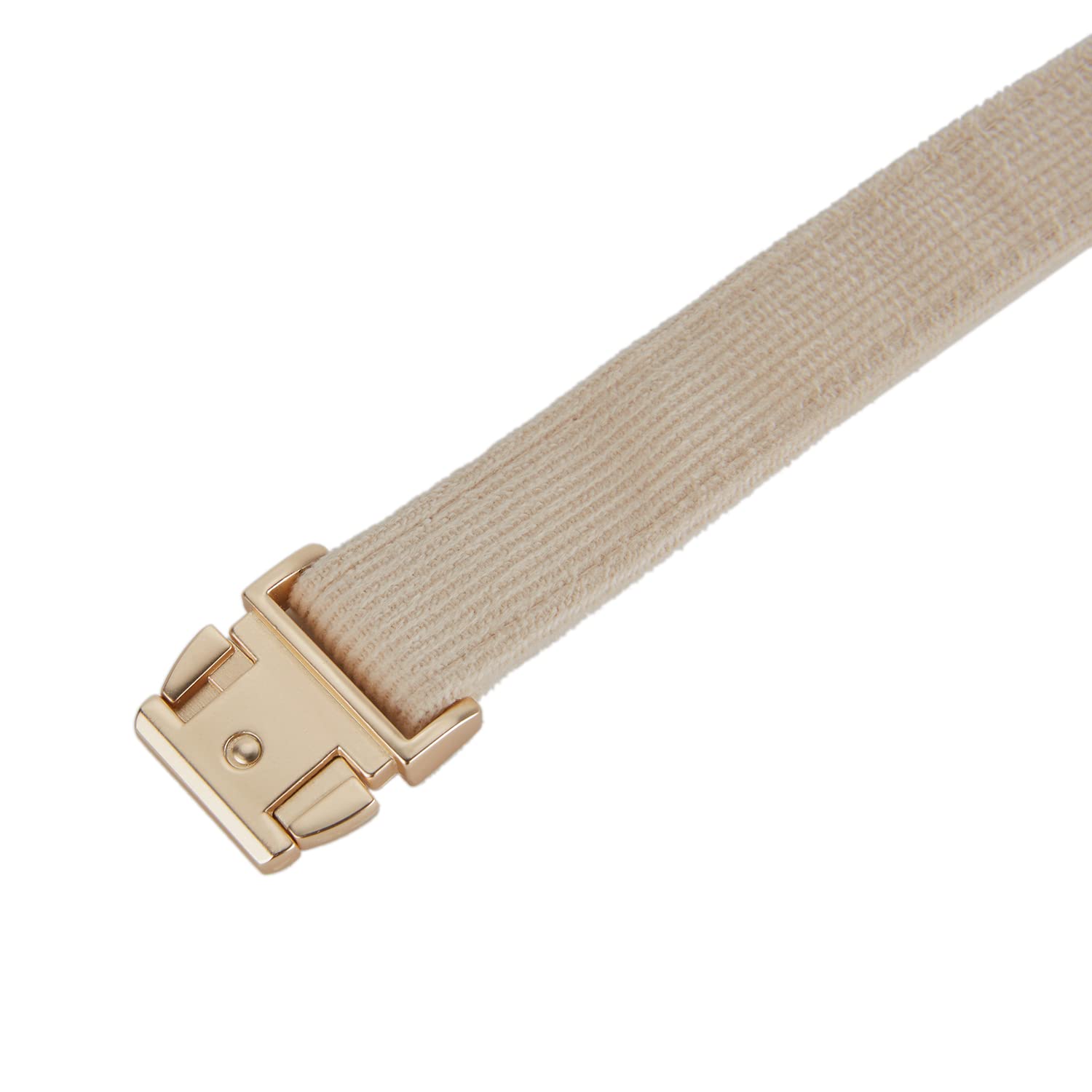 YUDOTE Soft Cotton Dog Collar with Metal Buckle Adjustable Heavy Duty Comfy Corduroy Collars for Small Medium Large Dogs,White,M
