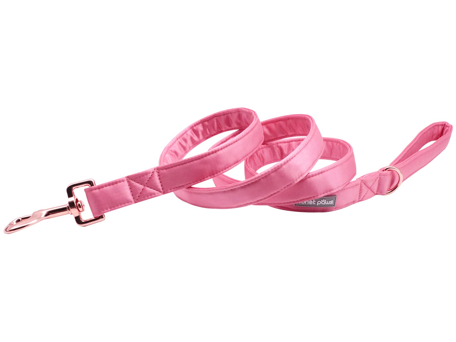 Lionet Paws Dog Leash - Silk Peach Leash For Small Medium Large Dogs Matching Collar For Girl And Boy