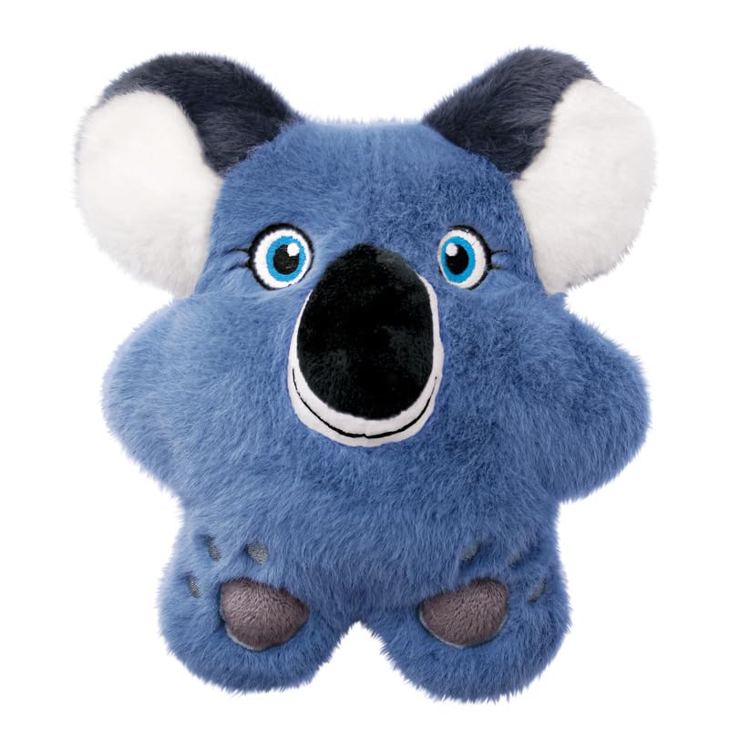Kong Snuzzles Dog Toy, Plush Squeaker, Crinkle Sounds, Soft Durable Indoor Play (Bear/Koala Combo, Medium)