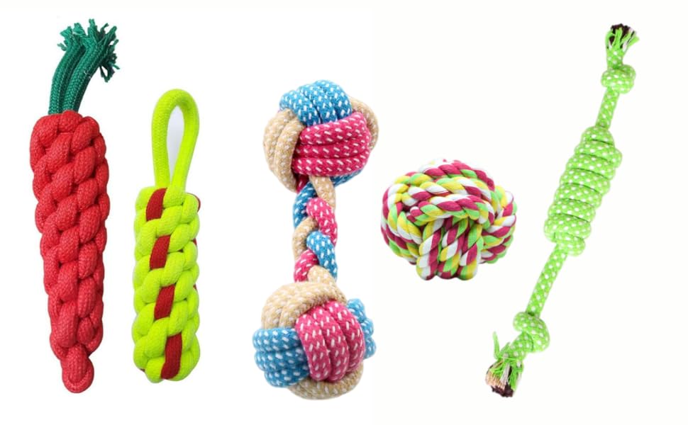 Psk Pet Mart Dog Toys + Dog Chew Toys + Puppy Teething Toys + Rope Toys + Dog Toys For Small To Medium Dog Toys + Dog Toy Pack(P