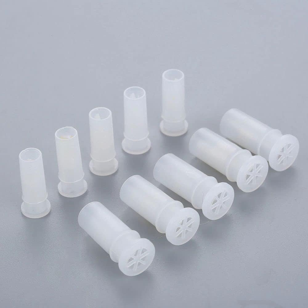 Jinshining 100 Pcs Noise Makers Insert Squeakers, Plastic Dog Squeaky Toy Whistles,Insert Replacements Diy Accessories Toys,Dog