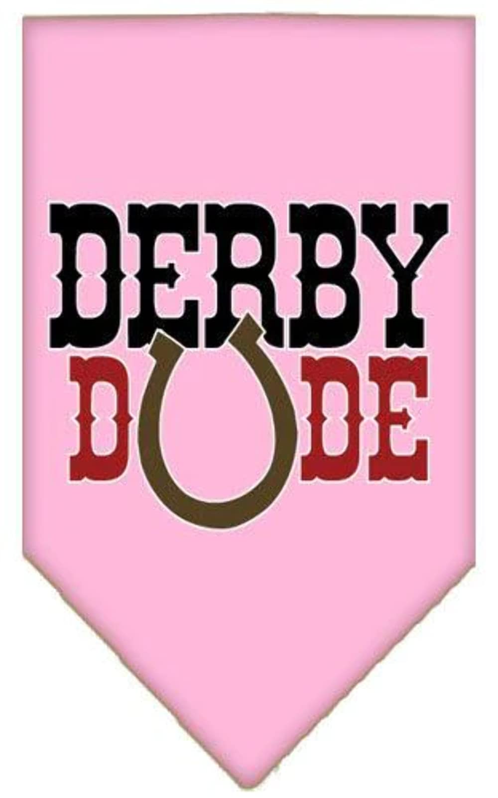 Mirage Pet Product Derby Dude Screen Print Bandana Cocoa Large