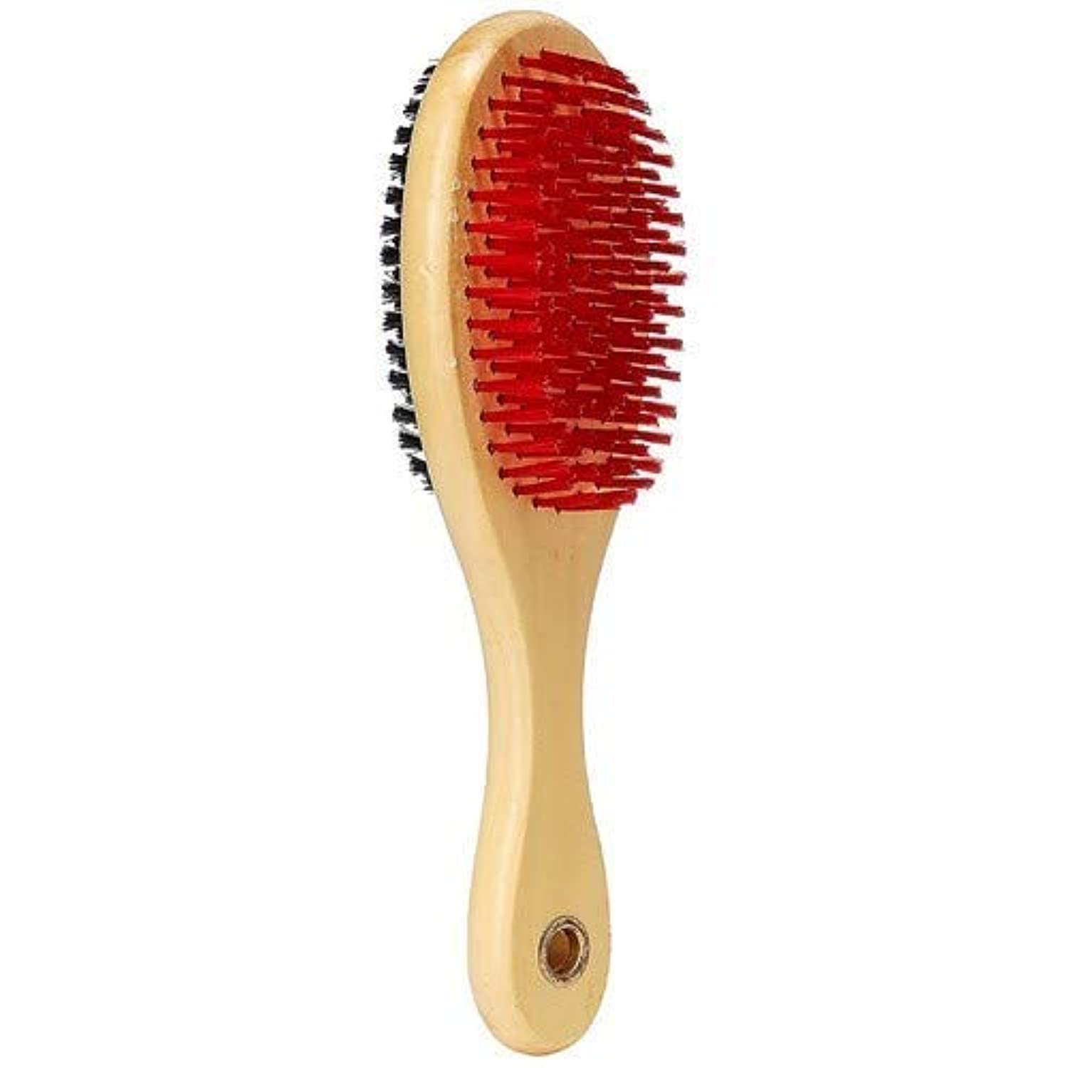 Buyagain Dog Brush For Grooming/Double Sided Soft Wooden Pet Brush For Dogs & Cats Grooming Comb, Large (24 Cm)