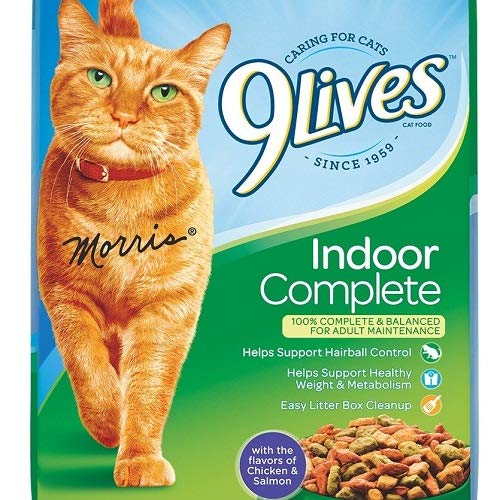 9Lives Indoor Complete Dry Cat Food, 3.15 lb. Bag, 4 Count