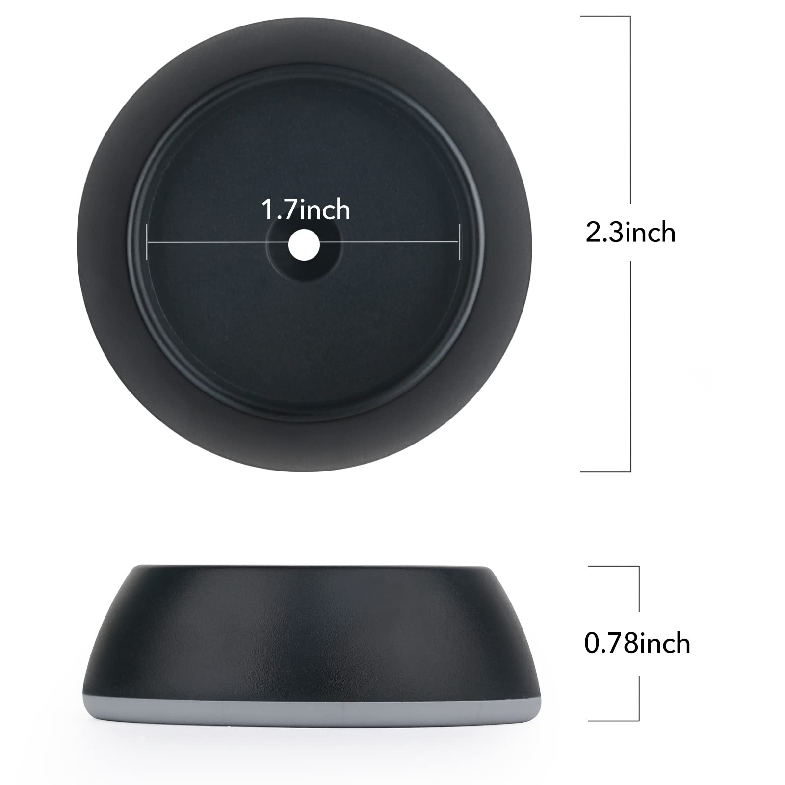 4 Pack Baby Gate Wall Protector Wall Cups For Child Pressure Mounted Stair Safety Gate, Protect Walls & Doorways From Pet & Dog Gates, Black