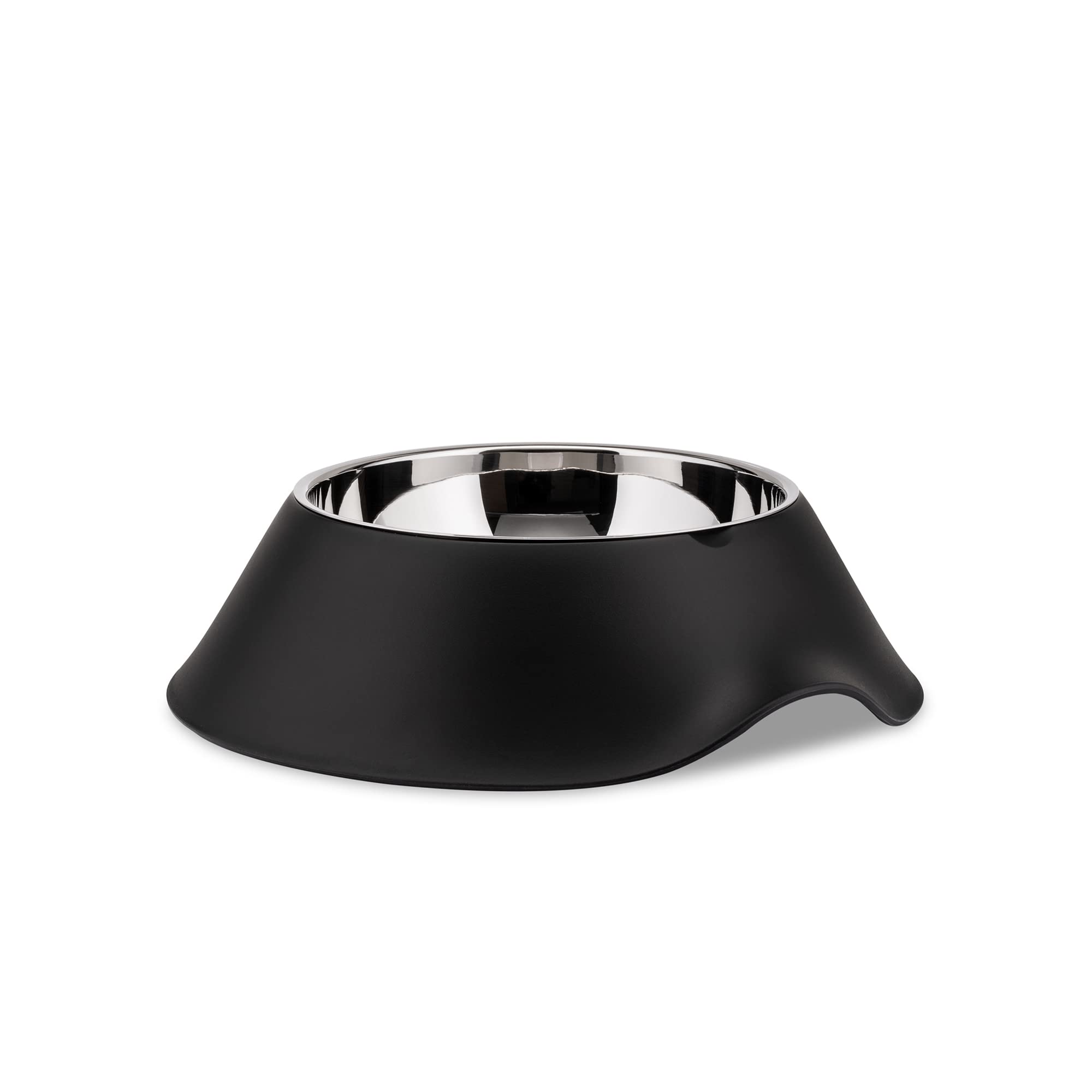 Alessi AMMI19 B Dog Bowl - Black Plastic Pet Dish, Stylish & Durable