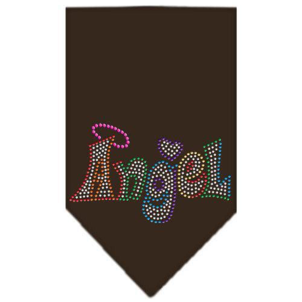 Mirage Pet Products 67-97 SMBR Technicolor Angel Rhinestone Cocoa Print Bandana, Small