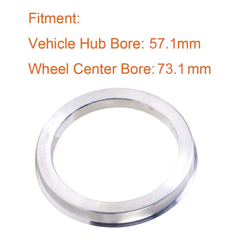 Zhteapr 4Pc Wheel Hub Centric Rings 731 To 571 - Od731Mm Id571Mm - Aluminium Alloy Wheel Hubrings 571 To 731