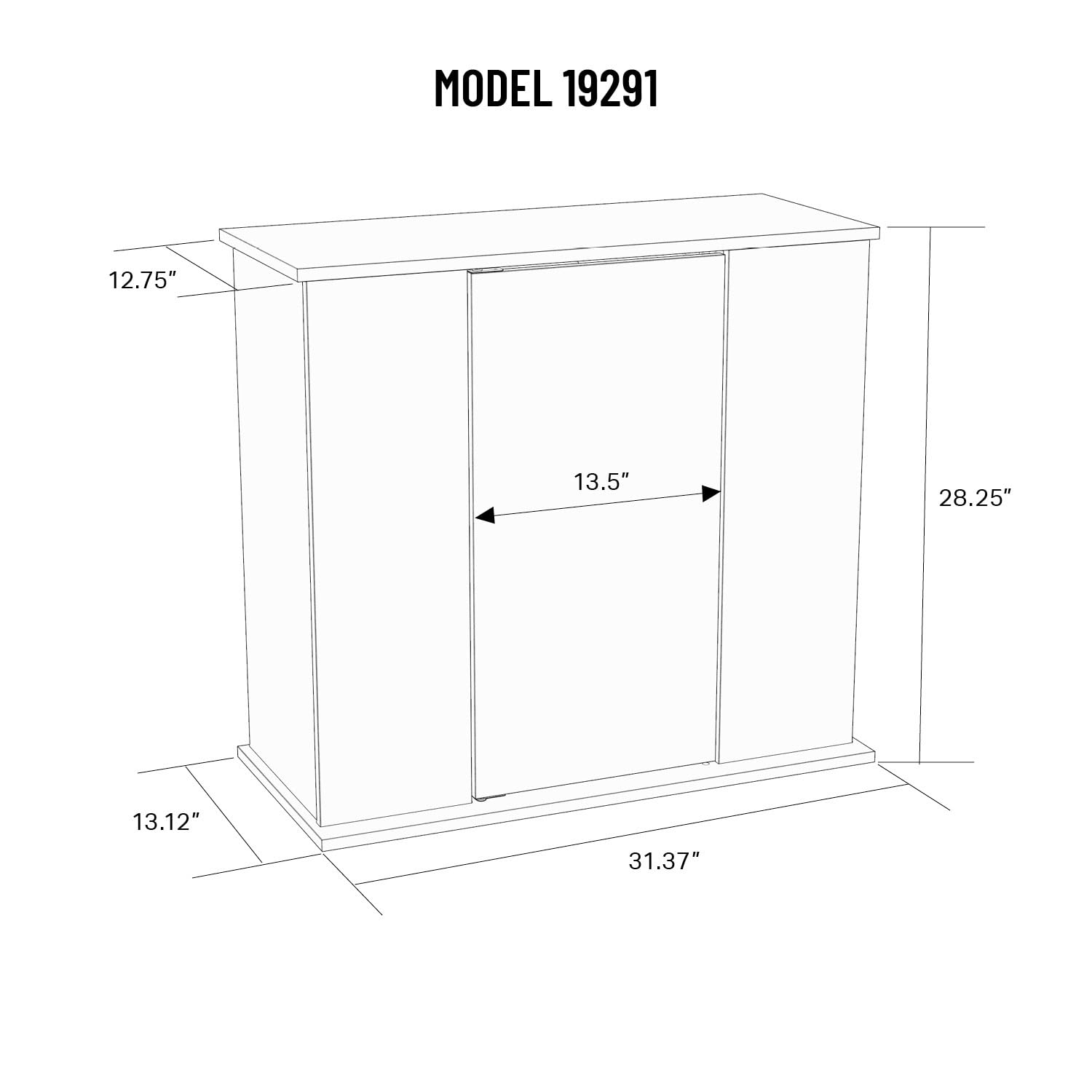 29/37 Gallon Black Upright Aquarium Stand
