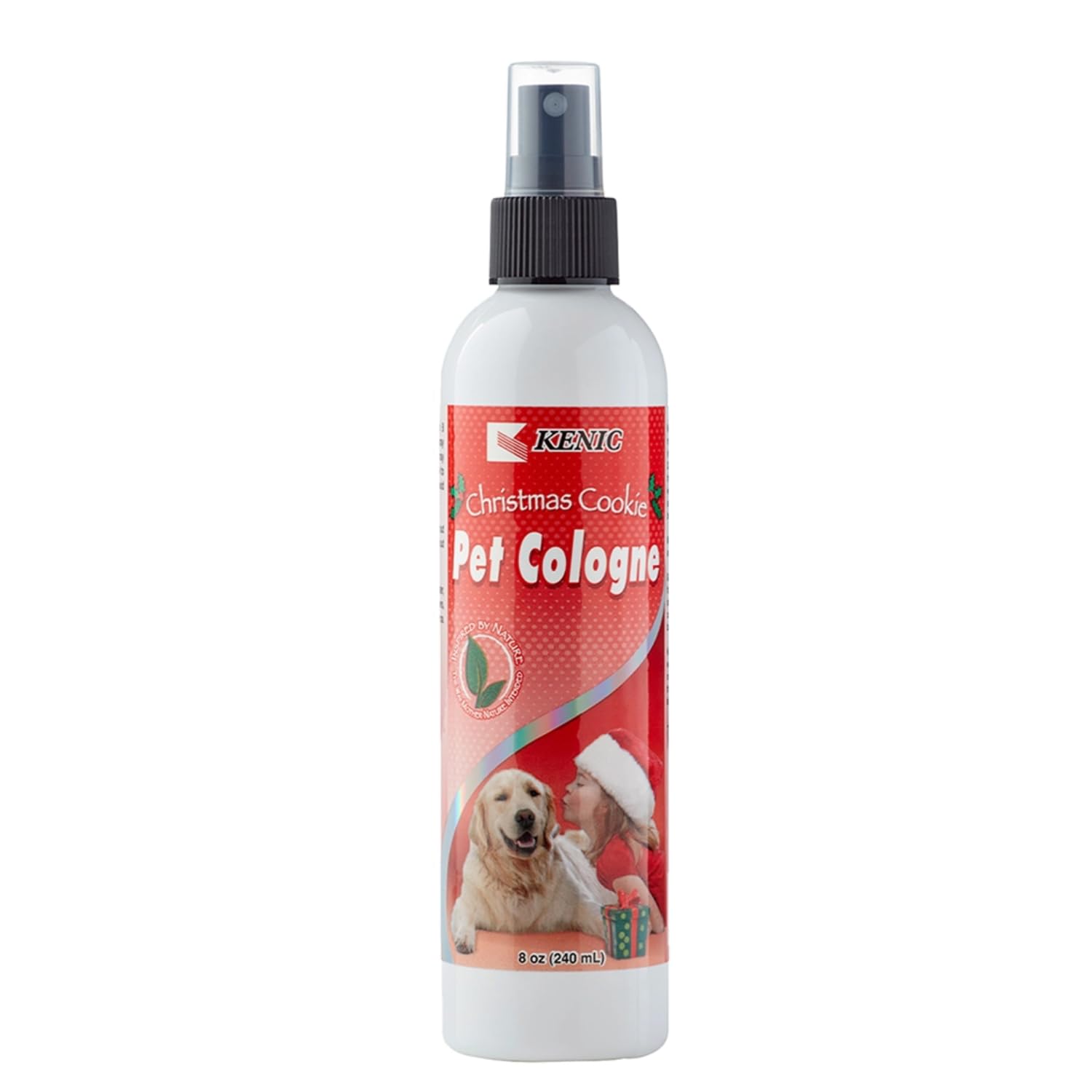 Kenic Christmas Cookie Pet Cologne, Long Lasting Limited Edition Sweet Vanilla Cookie Scented Dog & Cat Deodorizing Spray, Fresh