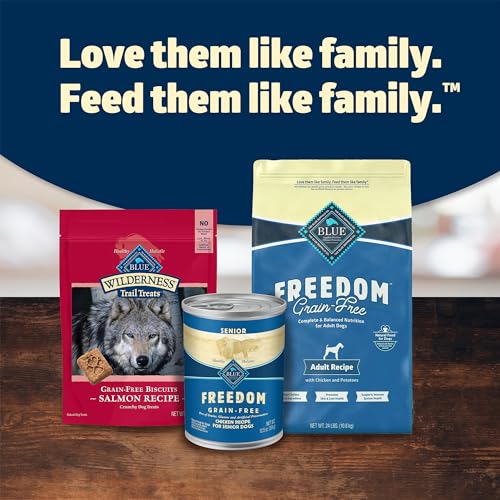 Blue Buffalo Freedom Grain-Free Senior Wet Dog Food, Free of Glutens & Artificial Preservatives, Made With Natural Ingredients,