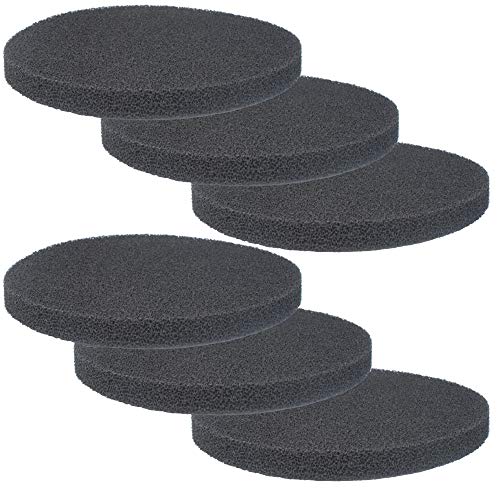 Fx4 Carbon Filter Pads Compatible With Fluval Fx5 / Fx6 Canister Filter,Replacement Carbon Impregnated Foam Pads Pack Of 6