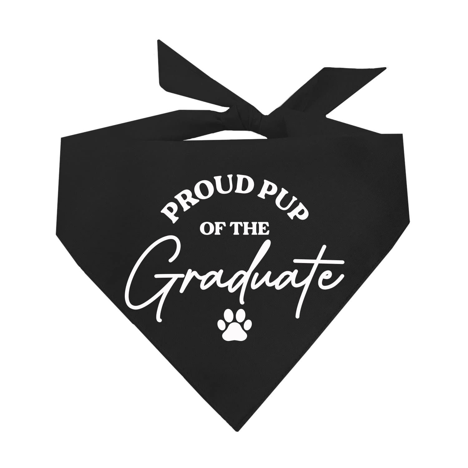 Proud Pup Of The Graduate Graduation Dog Bandana (737 Black, One Size)