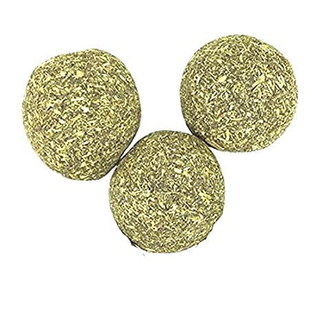 Psk Pet Mart Catnip Ball Toy Cat Mint Ball Natural Catnip Teeth Cleaning Playing Chew Claw Toy For Small Cat (Pack Of 6)