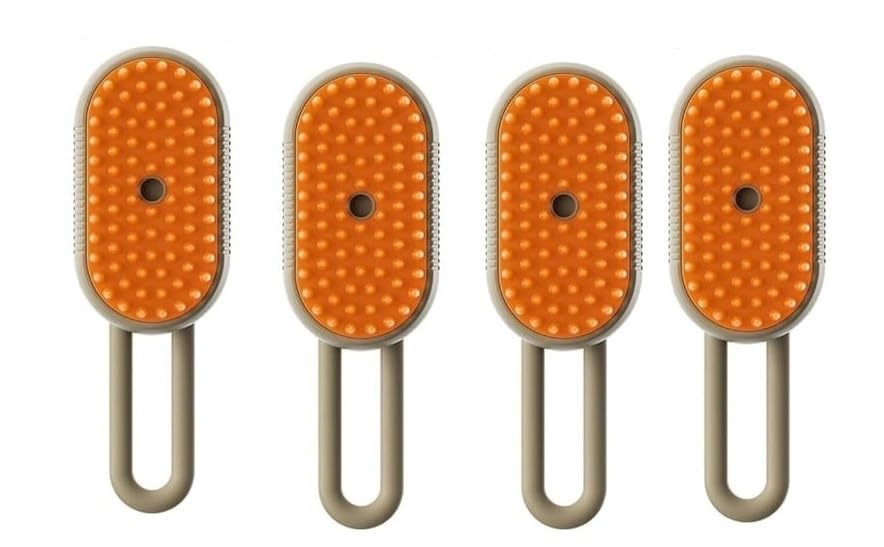 Cat Grooming Steam Brush For Cats & Dogs | 3In1 Pet Grooming Brush | Self Cleaning Hair Remover, Massage & Deshedding Comb