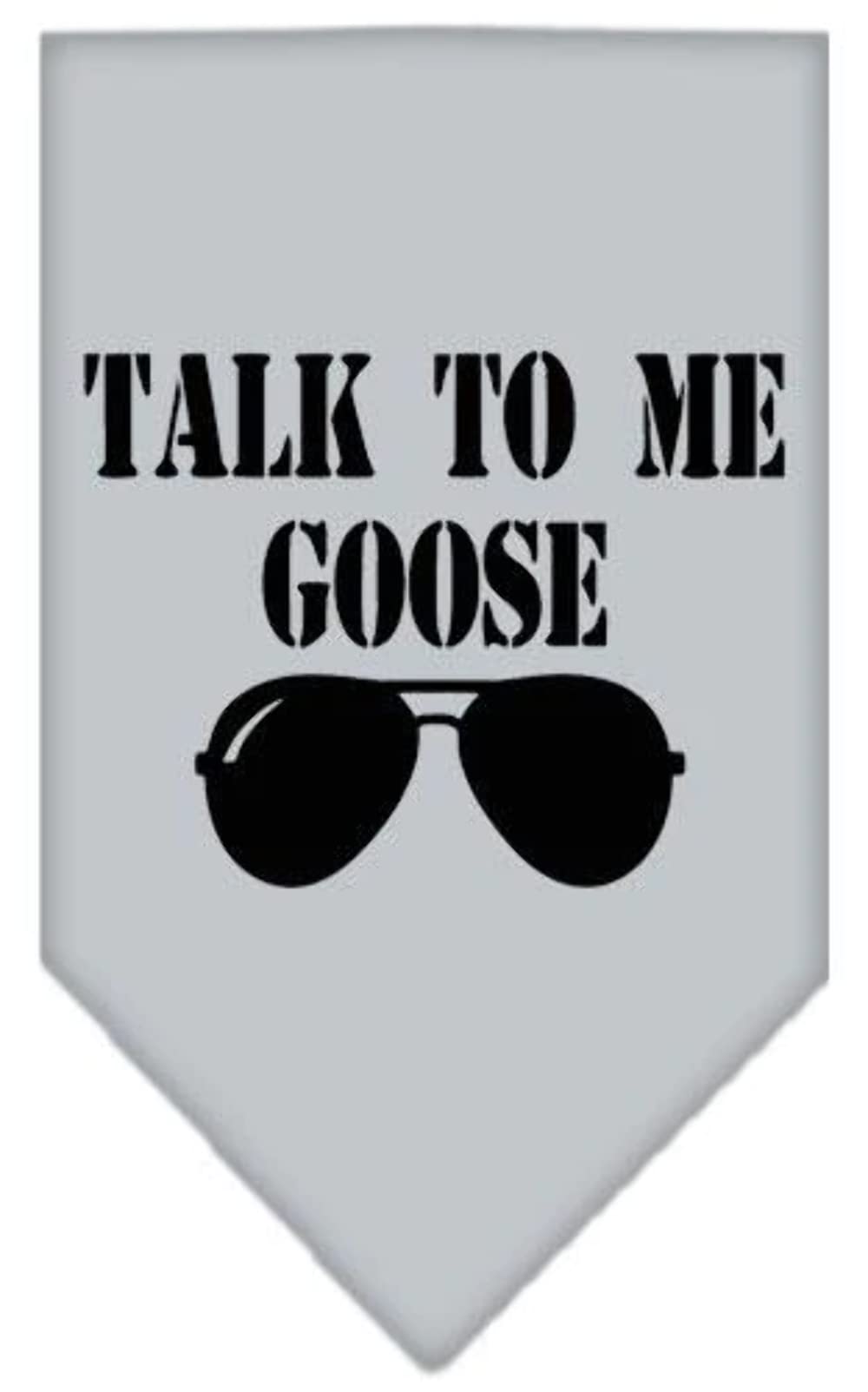 Pet and Dog Bandana Screen Printed, Talk to Me Goose Orange Large