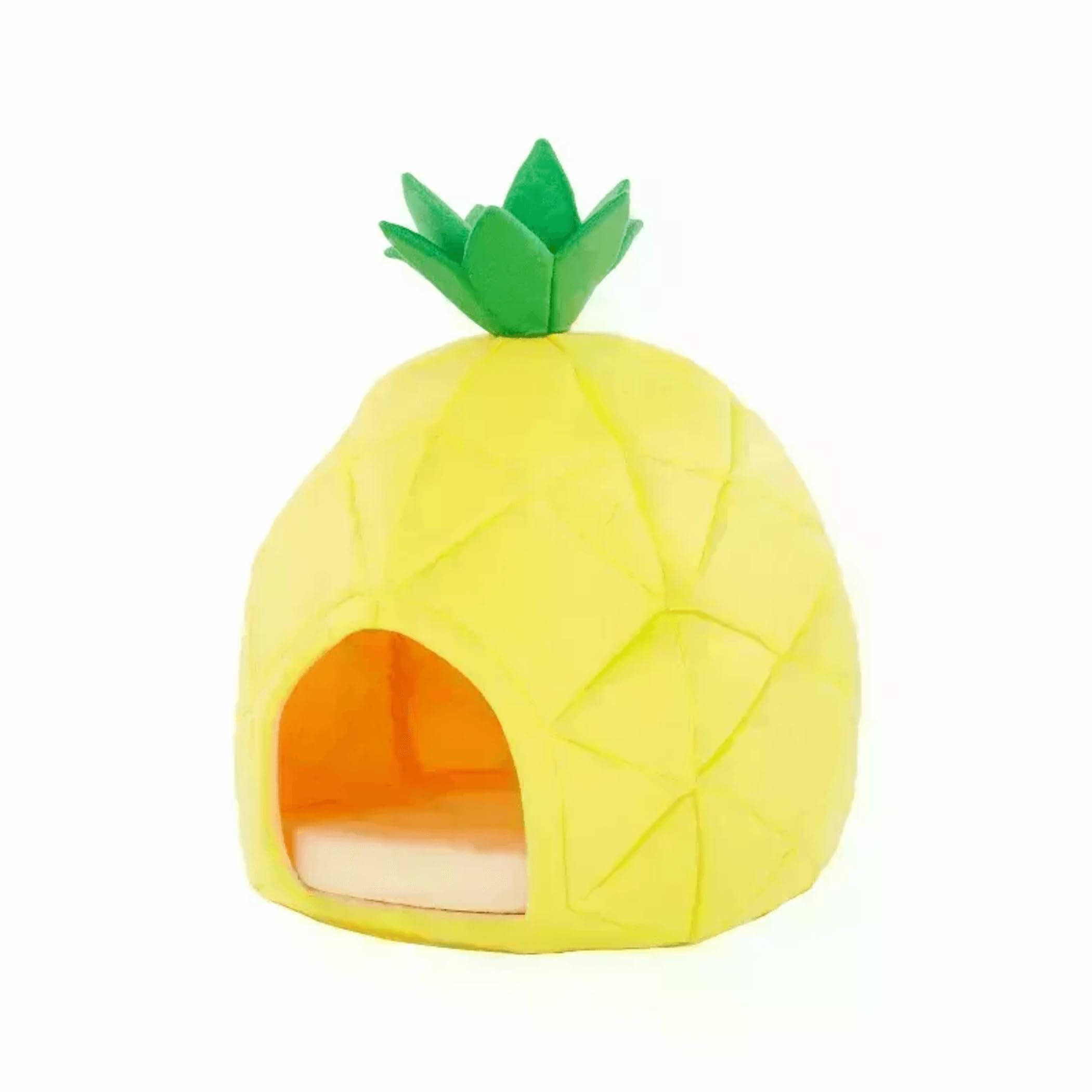 Yml Pineapple Pet Bed House, Medium, Yellow