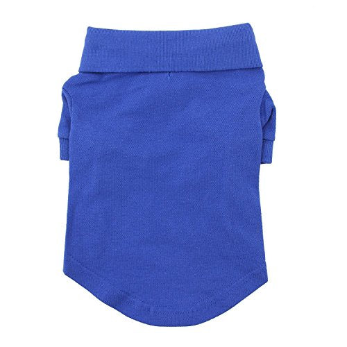 Doggie Design Solid Dog Polo Shirt (Nautical Blue, S)