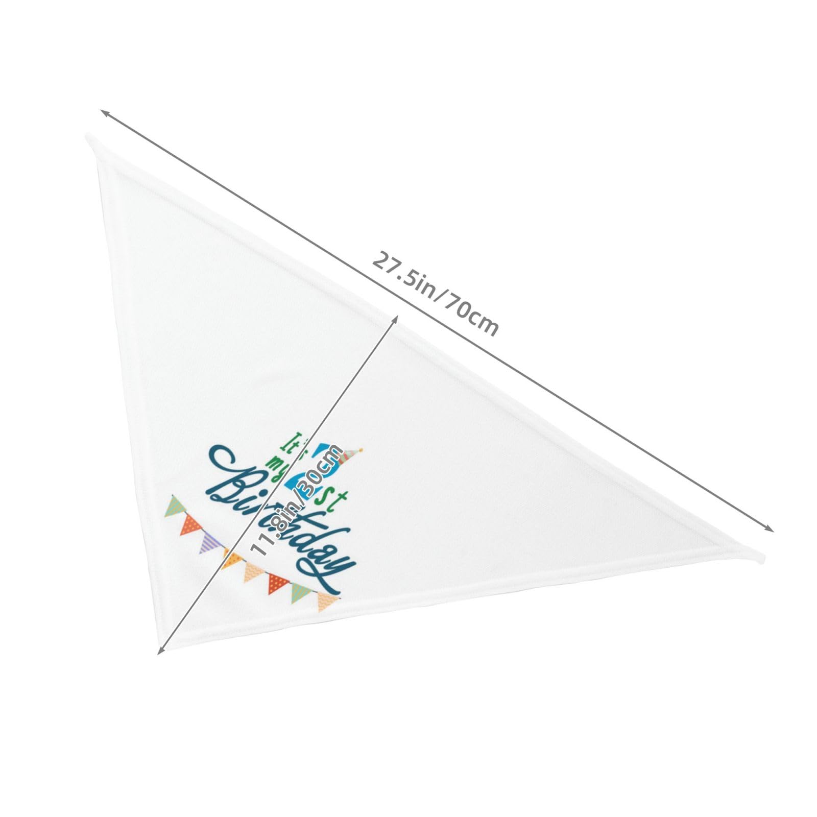 It'S My 2Nd Birthday Blue Dog Bandana Scarf Triangle Bibs Pet Accessories Cat Kerchief