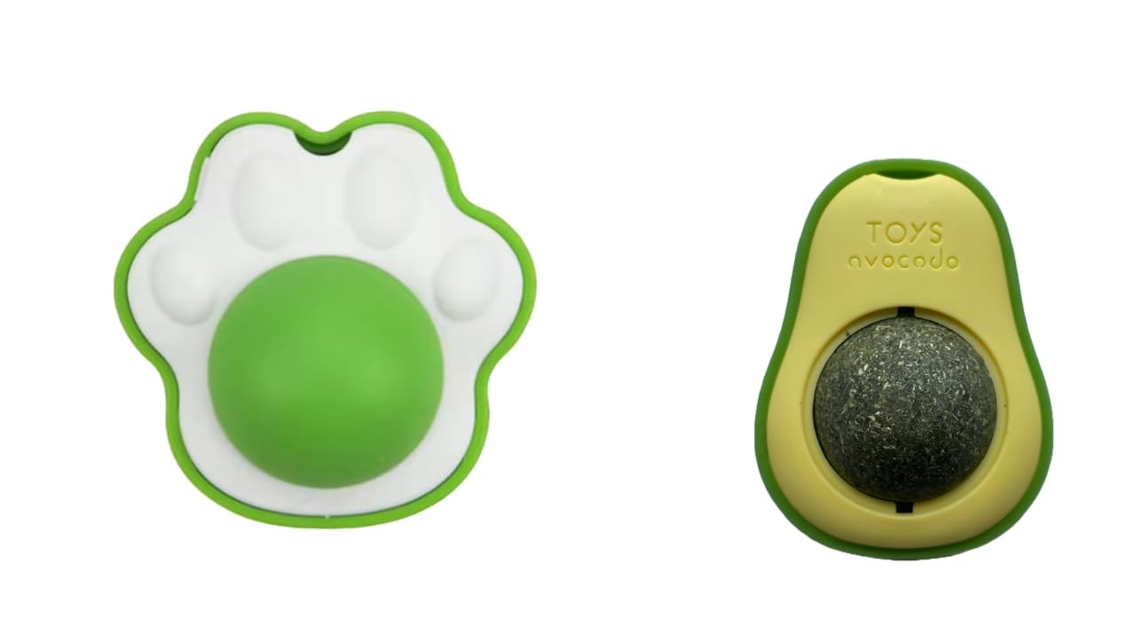 Urban Pet Gallery Silvervine, Gall Fruit Catnip Wall Toy, Rotatable, Cat Chew Toys, (Paw Shape) And Catnip Toy Rotatable, Cat Ch