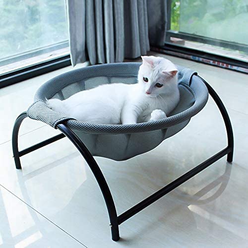 Junspow Cat Bed Dedicated Replacement Net Cover Soft Durable Breathability (Grey)