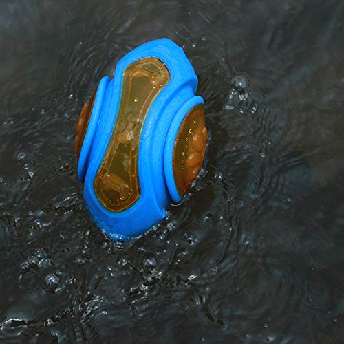 Pet Believe Dog Led & Squeaker Ball Toy For Large Dog Rugby Shape (Color May Very) (Pack Of 1 Pcs)