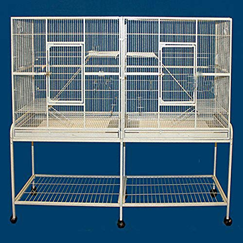 54 Large Wrought Iron Chew Proof Double Center Divider 3-Floors Cage Guinea Pig Ferret Chinchilla Sugar Glider Hamster Mice Ra