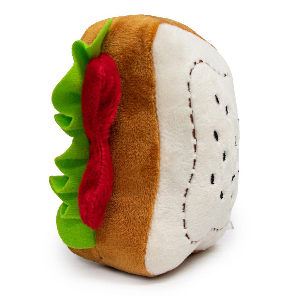Buckle-Down Dog Toy, Plush Squeaker Scooby Doo Sandwich, Multi Color, 6' X 6', Dtpt-Sdbe