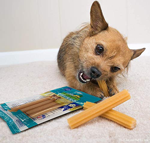 yaky CHURRO Himalaya Cheese Treats  Lactose Free  Gluten Free  Grain Free  USA MADE  for All Breeds  4 CHURROs per Pouch  Origin
