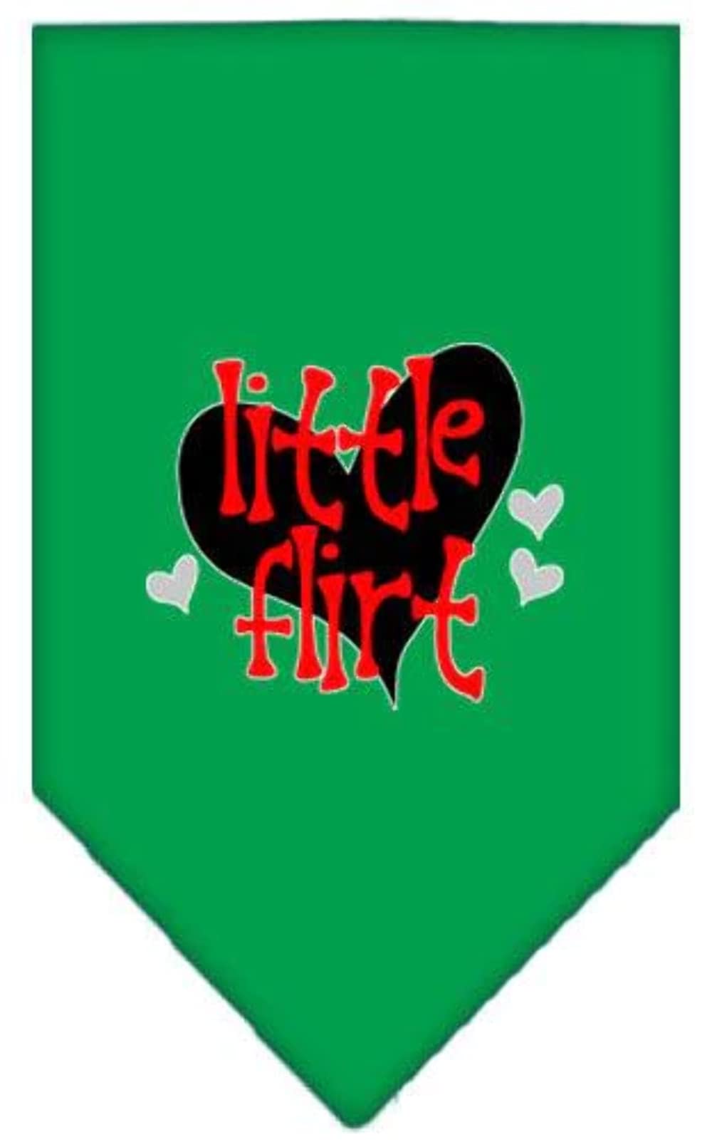 Mirage Pet Product Little Flirt Screen Print Bandana Light Pink Large