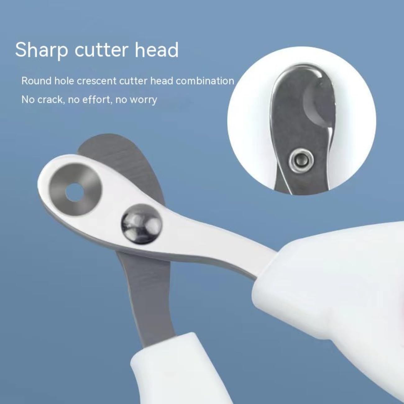 Vesslam Cat Nail Clippers With Circular Cut Hole -Avoid Over Cutting Pet Nail Clippers -Specially Designed For Cats-Sharp Angled