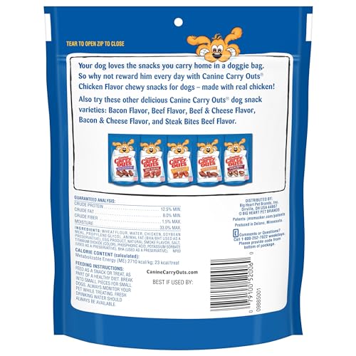 Canine Carry Outs Chicken Flavor Dog Treats, 4.5 Ounce Bag