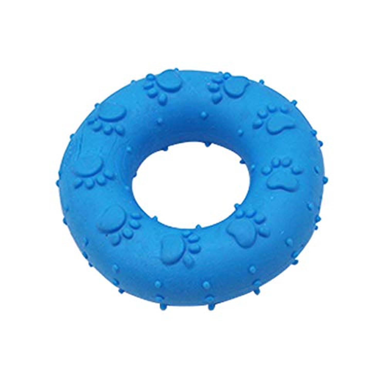 Emily Pets 1Pc Pet Toy For Small Dogs Rubber Chew Toy For Teeth Cleaning & Training! (Blue)