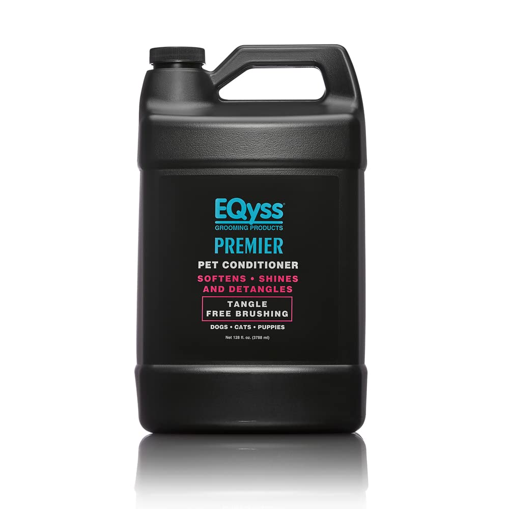 EQyss Premier Pet Conditioner - Moisturizes, Softens, & Conditions Dry Coat & Hair, Detangles & Adds Shine - for all Dogs, Cats,