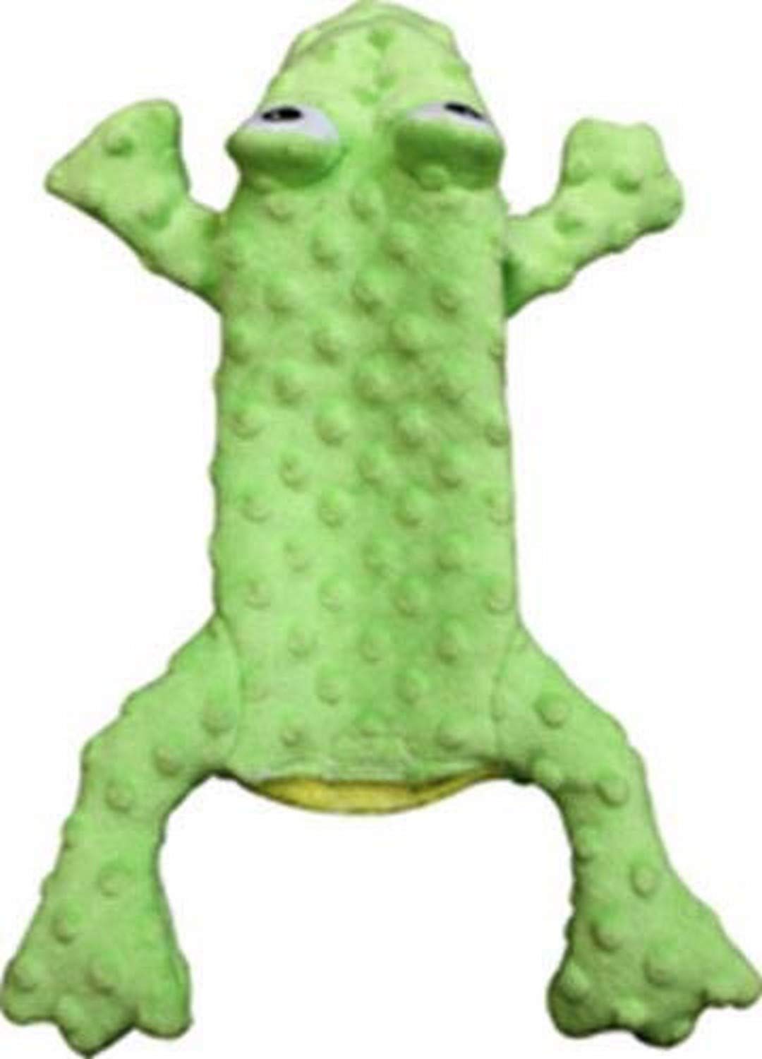 Ethical Pets 54093 Skinneeez Extreme Stuffing Free Dog Toy, 14'', Frog, Green,Small Breeds