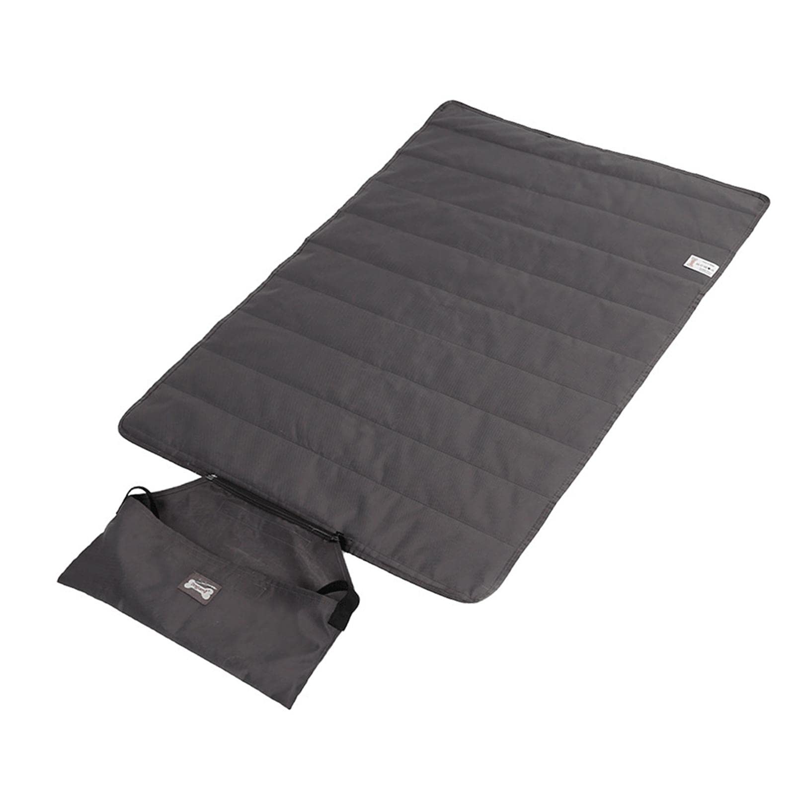 FABLOFT Pet Mat Blanket Dog Cat Portable Tour Camping Sleeping Bed Washable Kennel Dark Gray