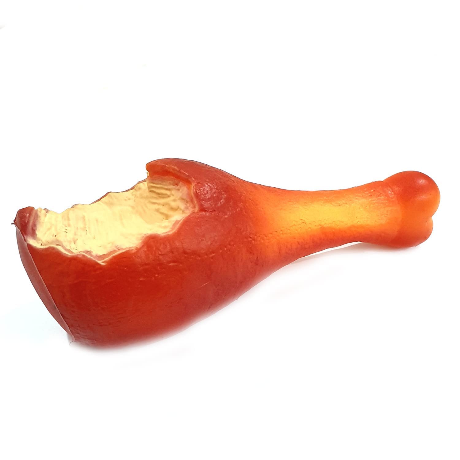 Psk Pet Mart Colorful Squeaky Rubber Non Toxic Sound & Chew Chicken Leg Shape Toy For Very Small Puppy/Kitten (Color May Vary)