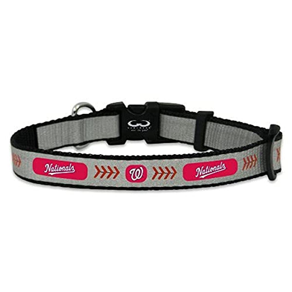 MLB Washington Nationals Baseball Pet Collar, Small, Reflective